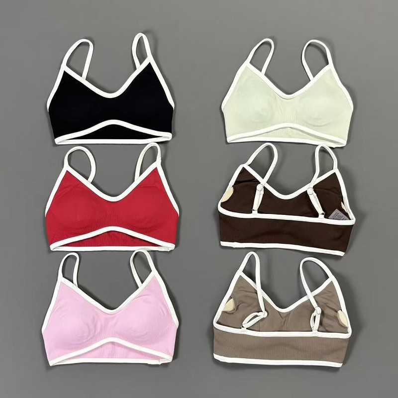 Aquatic Sports Bra - Женский спортивный бюстгальтер с контрастными вставками,