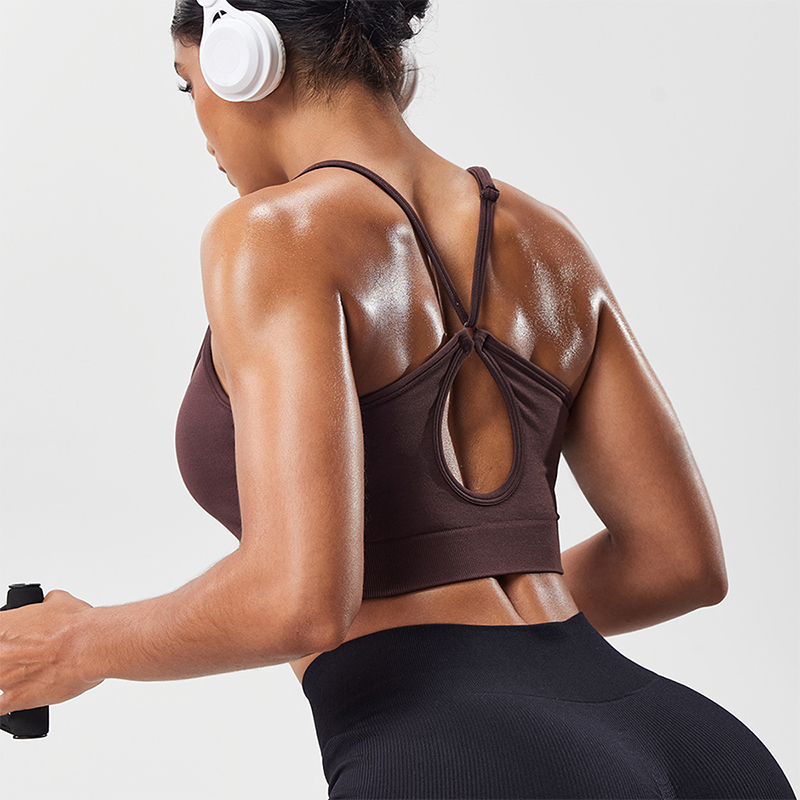 Aquatic Sports Bra - Женский спортивный бюстгальтер с вырезом на